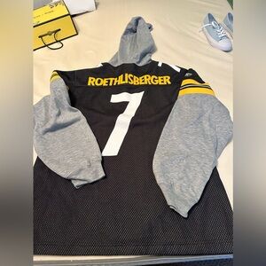 Ben Roethlisberger hooded jersey men’s medium
